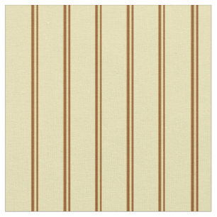 Brown and Tan Colored Lined/Striped Pattern Fabric