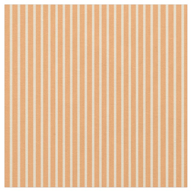 Brown and Tan Colored Lines Pattern Fabric (Close Up)