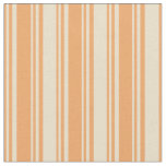 [ Thumbnail: Brown and Tan Colored Pattern of Stripes Fabric ]