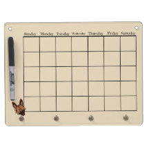 Brown and Tan German Shepherd Dog Calendar