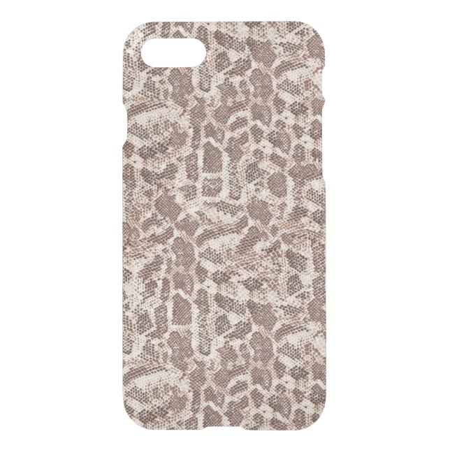Brown and Tan Snake Skin Uncommon iPhone Case (Back)