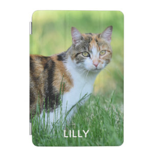 Brown and white cat iPad mini cover