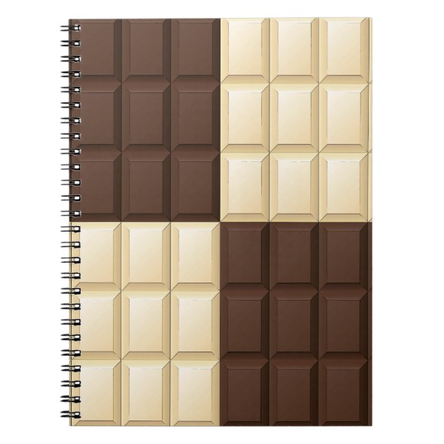 Brown And White Chocolate Notebook (Front)
