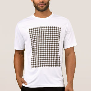 Brown And White Combination Houndstooth by STaylor T-Shirt