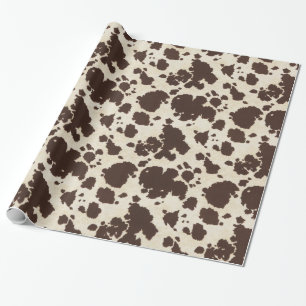 Brown and white Cowhide wrapping paper. Wrapping Paper