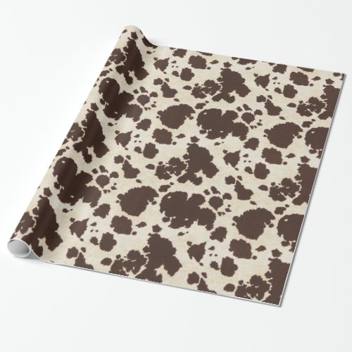 Brown and white Cowhide wrapping paper Wrapping Paper