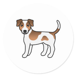 Brown And White Danish-Swedish Farmdog Cute Dog Classic Round Sticker