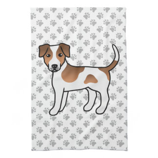 Brown And White Danish-Swedish Farmdog Cute Dog Kitchen Towel