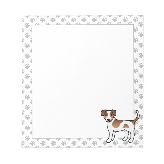 Brown And White Danish-Swedish Farmdog Cute Dog Notepad (Front)