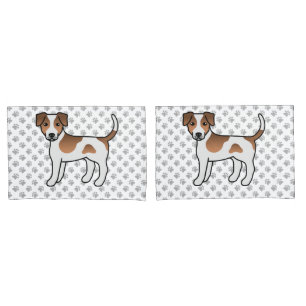 Brown And White Danish-Swedish Farmdog Cute Dog Pillow Case
