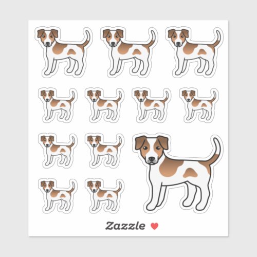 Brown And White Danish_Swedish Farmdog Cute Dogs Sticker