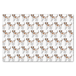 Brown And White Danish-Swedish Farmdog Cute Dogs Tissue Paper