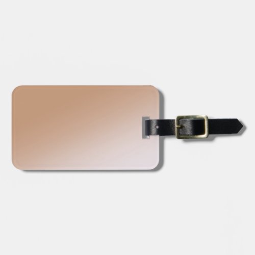 Brown and White Gradient Luggage Tag