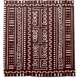 African Mudcloth Shower Curtains Zazzle