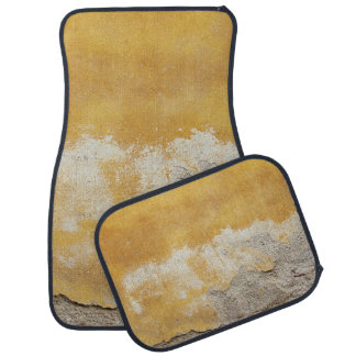 Brown and white stone fragment car floor mat