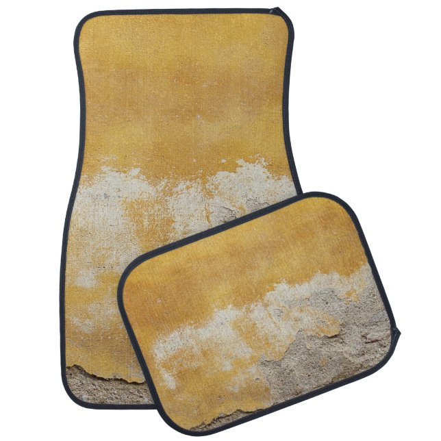 Brown and white stone fragment car floor mat (Set)