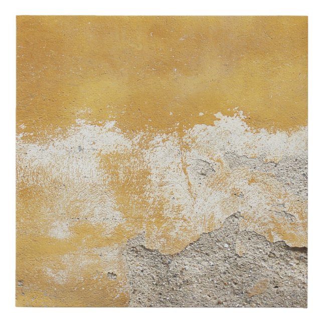Brown and white stone fragment faux canvas print (Front)