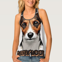 Brown and White Terrier Realistic Art