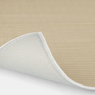 Brown and white tile blocks custom outdoor rug