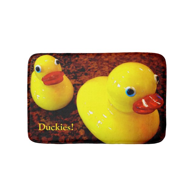 Brown and Yellow Ducks Bath Mats - 16” x 24” (Front)