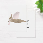 Brown Angel Rabbit With Pink Wings (Desk)