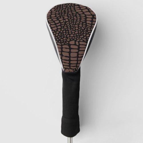 Brown animal golf stick shell golf head cover