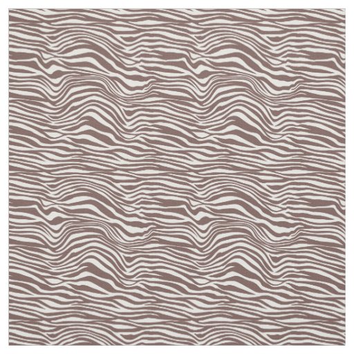 Brown Animal Print Stripes Fabric