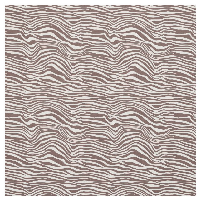 Brown Animal Print Stripes Fabric (Swatch)