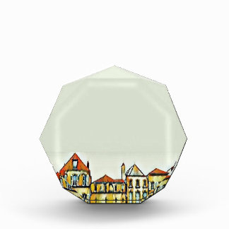 Brown apartments blocks