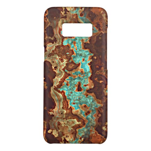 Brown Aqua Turquoise Green Geode Marble Art Case_Mate Samsung Galaxy S8 Case