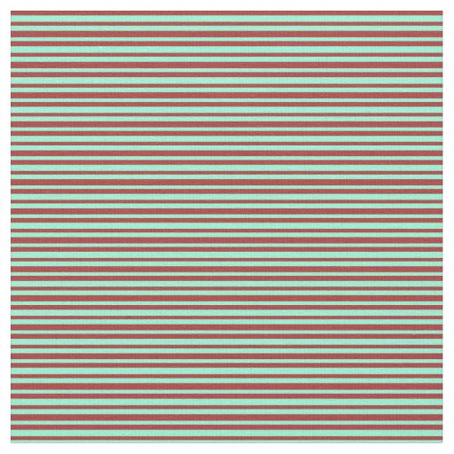 Brown & Aquamarine Colored Lines Fabric