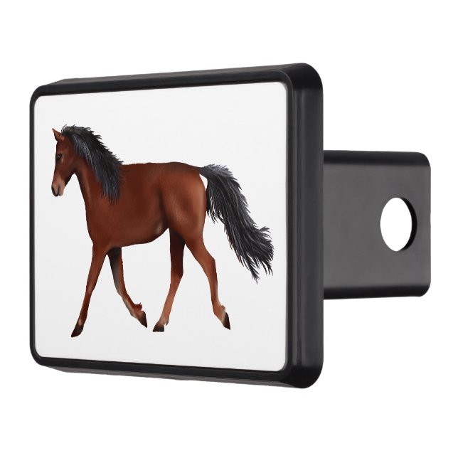 Brown Arabian Horse Hitch Cover (Left)