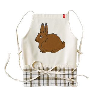 Brown Arctic Hare Zazzle HEART Apron