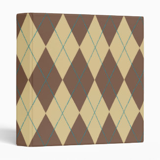 Brown Argyle Binder