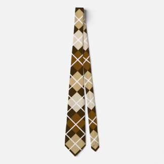 Brown Argyle Tie
