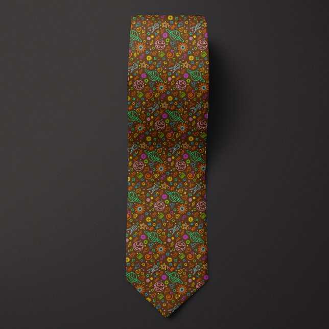Brown Astronomy Stars and Planets   Neck Tie (Creator Uploaded)