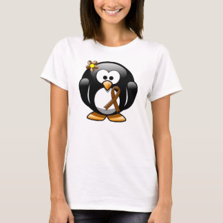 Brown Awareness Ribbon Penguin T-Shirt
