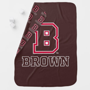 Brown B Baby Blanket