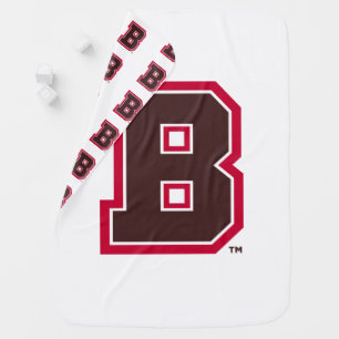 Brown B Baby Blanket