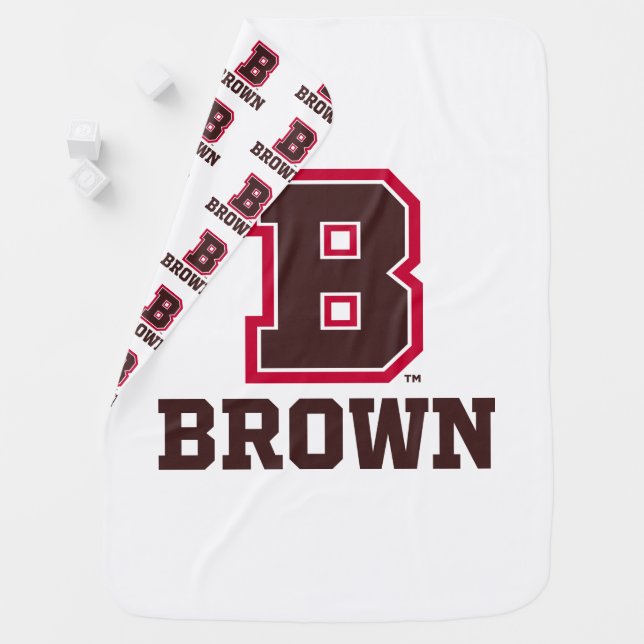 Brown | B Baby Blanket (In Situ)