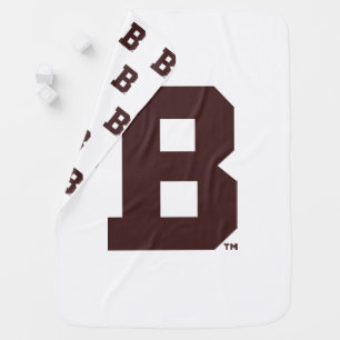Brown B Baby Blanket