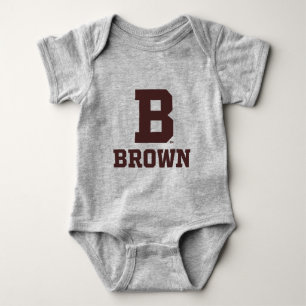 Brown B Baby Bodysuit
