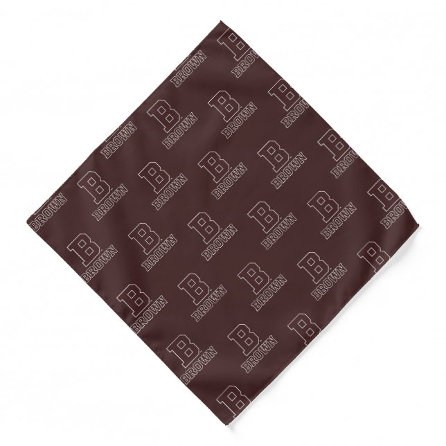 Brown | B Bandana (Front)