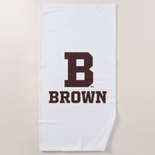Brown B Beach Towel