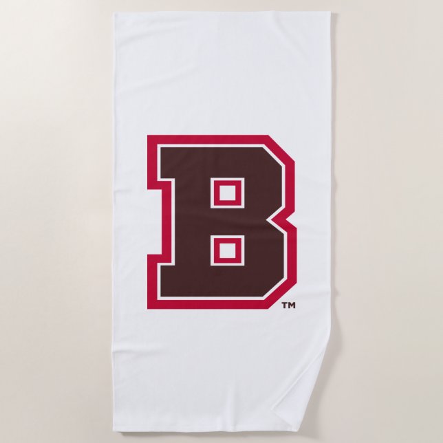 Brown B Beach Towel (Front)