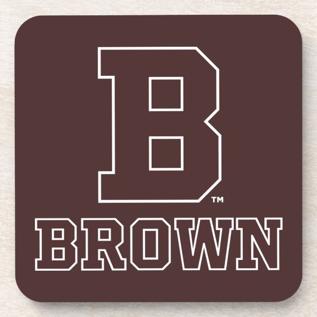 Brown | B Beverage Coaster (Front)