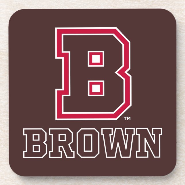 Brown | B Beverage Coaster (Front)