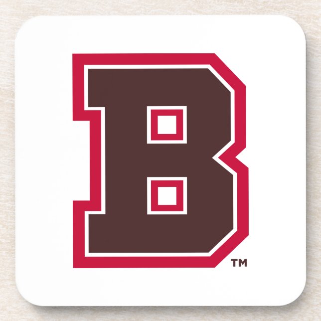 Brown B Beverage Coaster (Front)