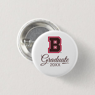 Brown B Button