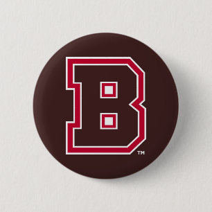 Brown B Button